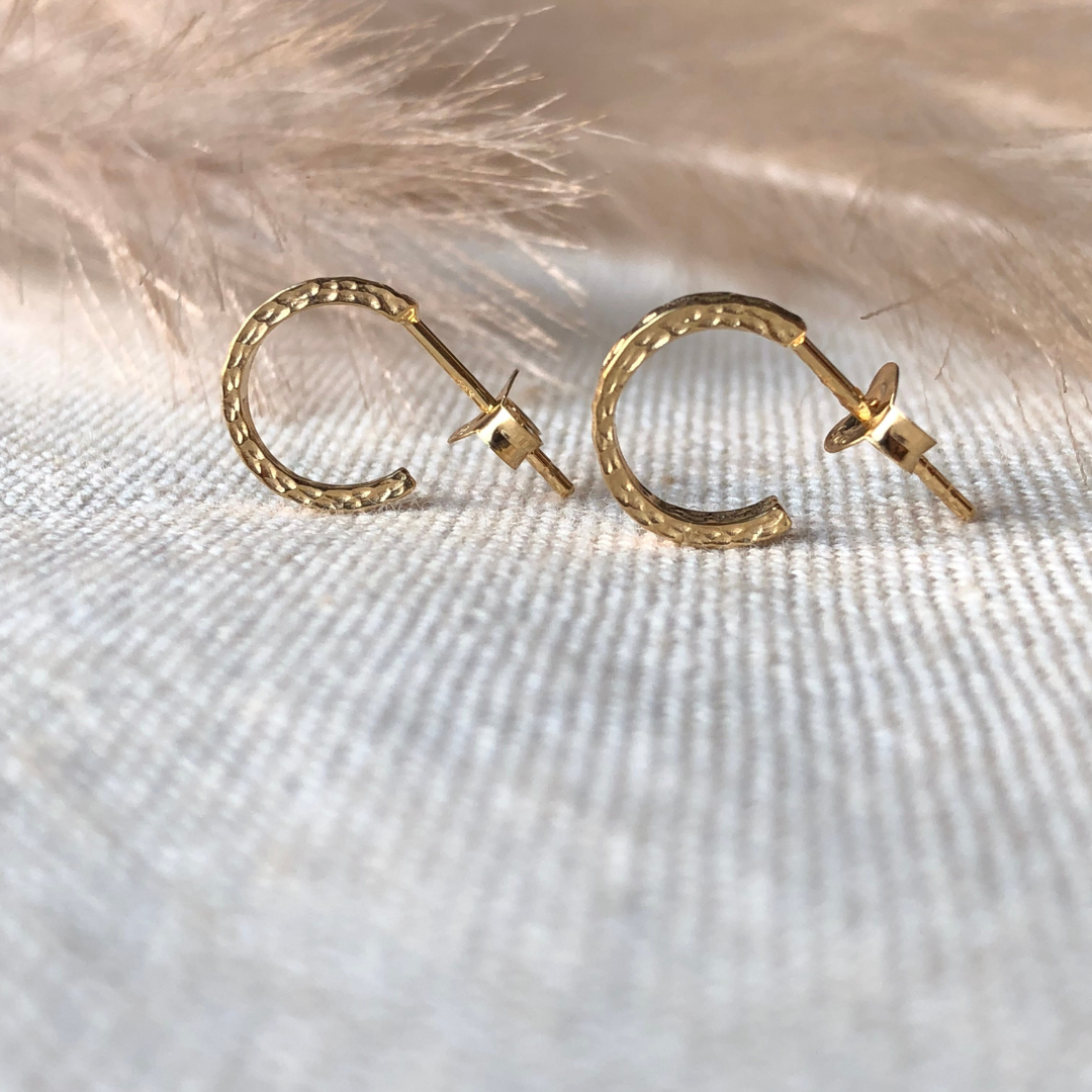 Crushed Half Hoops