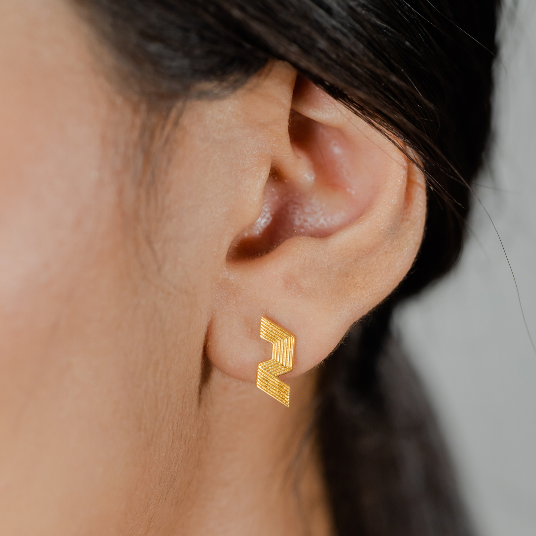 She-ro Studs -  24K Gold Coated