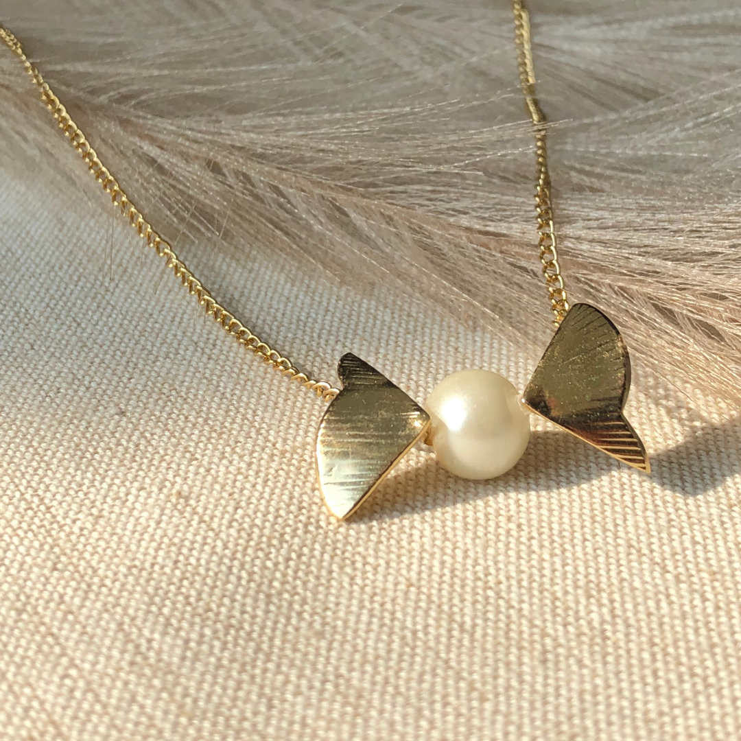 Gift of Pearls - Gold Coated Necklace