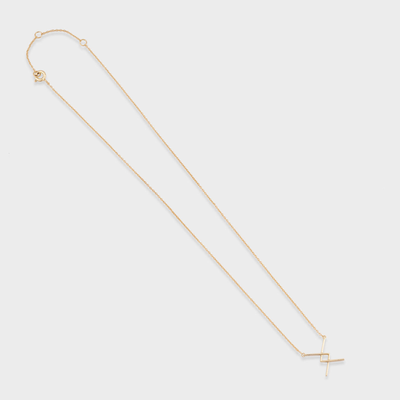 Infinity Cross Chain - Gold Coated 930 Silver