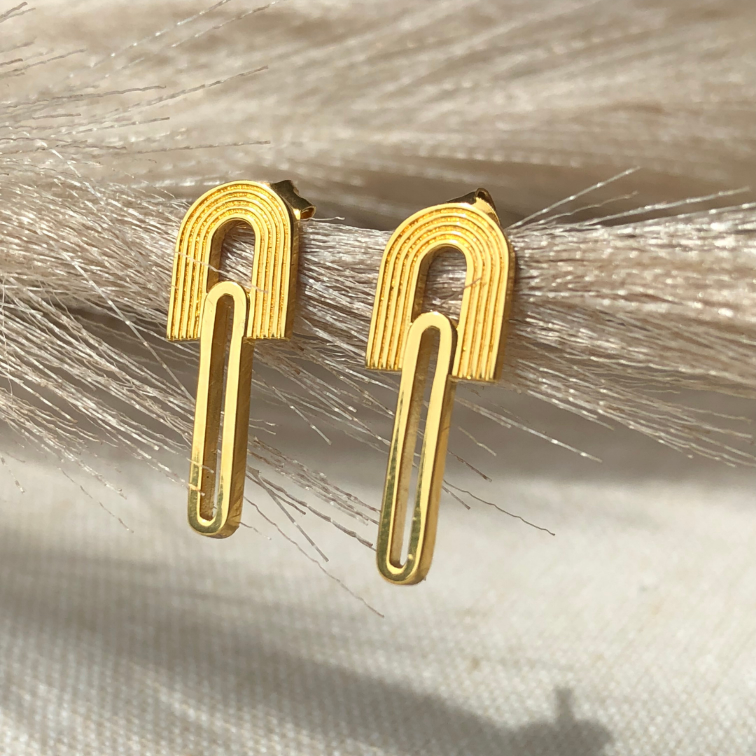 Ice Cream Studs -  24K Gold Coated