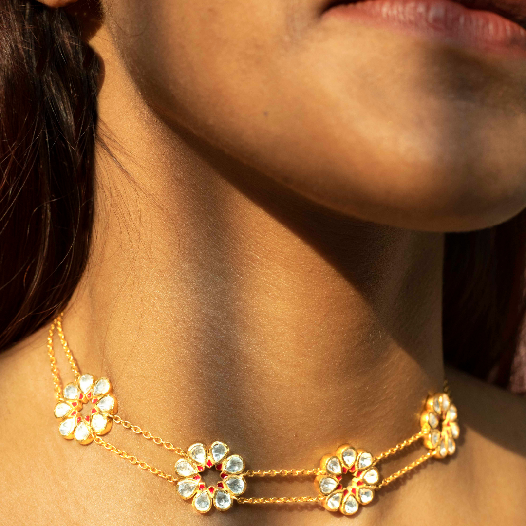 Azalea Choker - Gold Plated 925 Silver