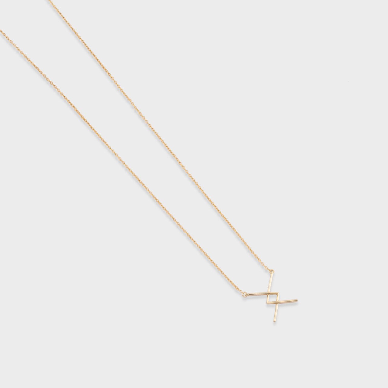 Infinity Cross Chain - Gold Coated 930 Silver