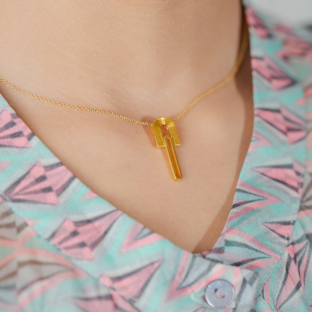 Popsicle Pendant -  24K Gold Coated