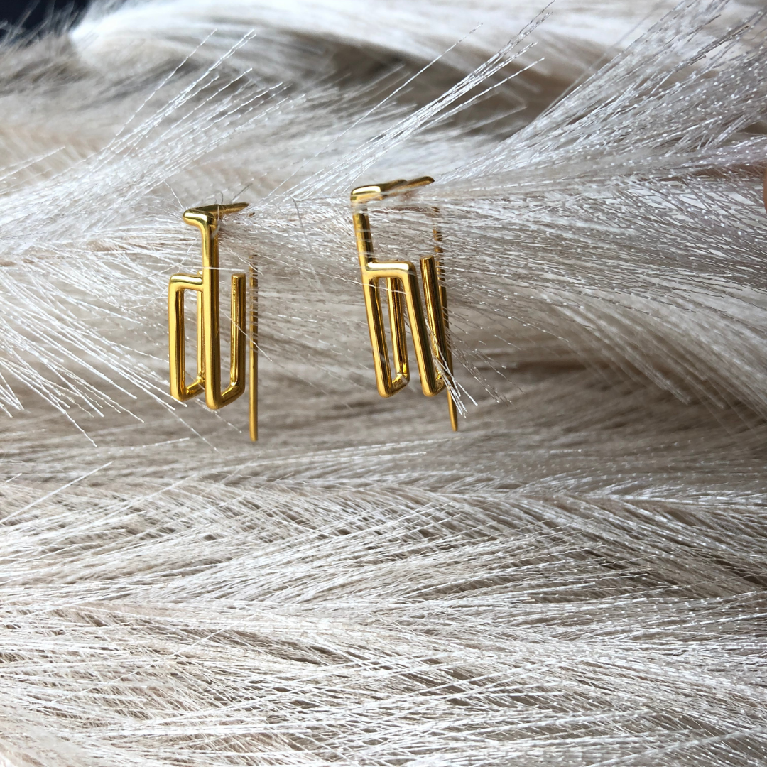 Maze Drops -  24K Gold Coated