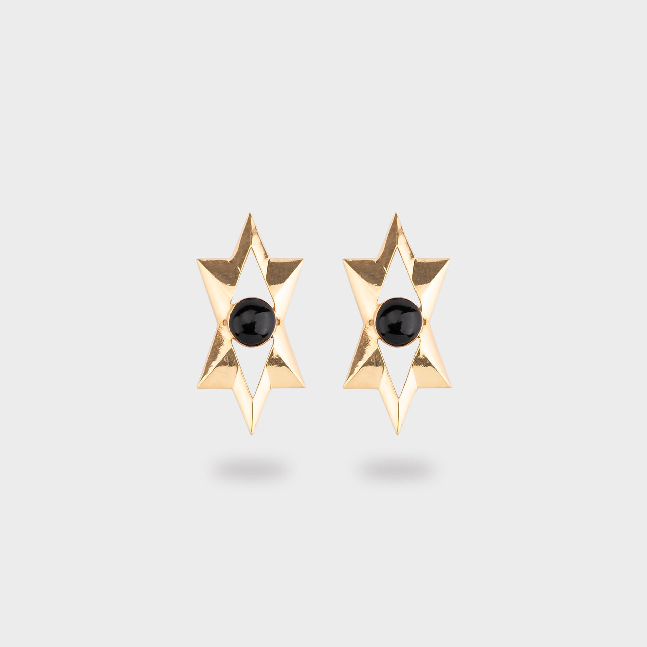 Shaman Eye Earring - Gold Coated 930 Silver