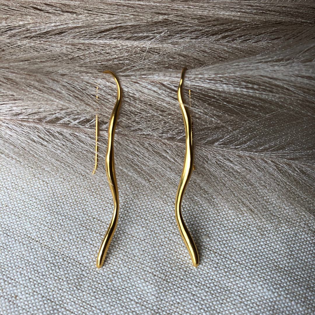 Cane Drops -  24K Gold Coated