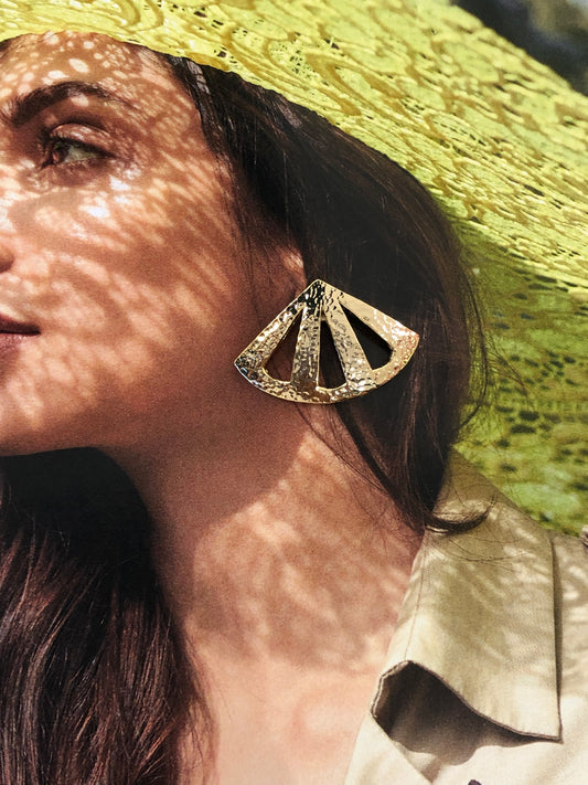 Osiris Studs - Gold Coated Earrings