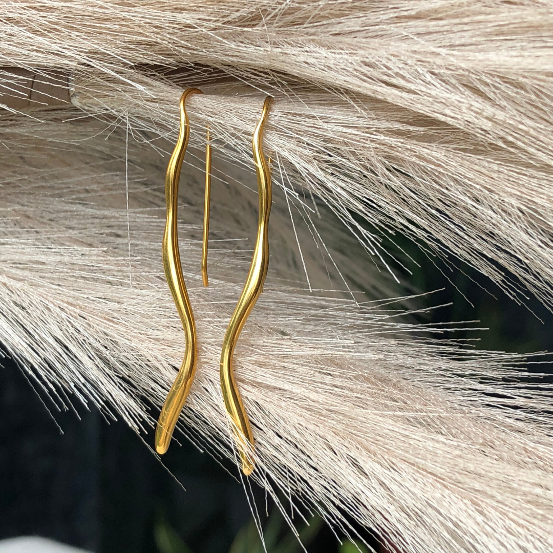 Cane Drops -  24K Gold Coated