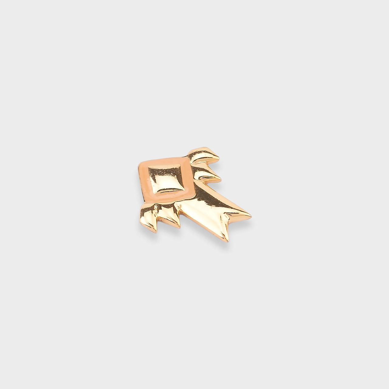 Feather Touch Stud - Gold Coated 930 Silver
