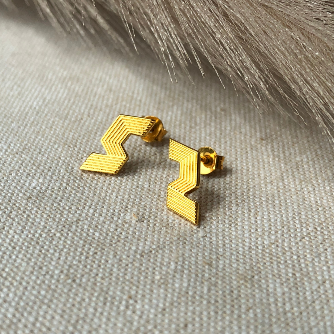 She-ro Studs -  24K Gold Coated