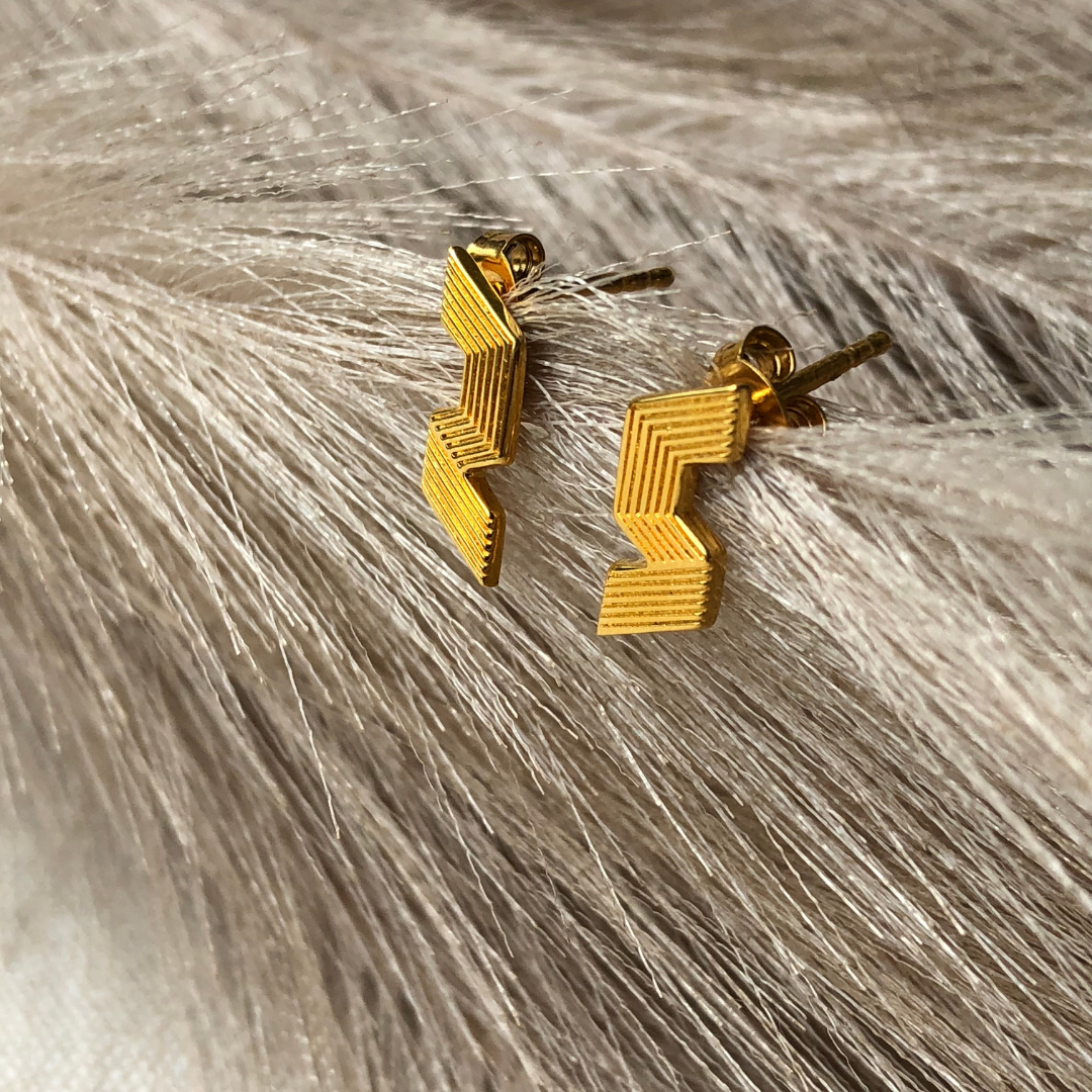 She-ro Studs -  24K Gold Coated