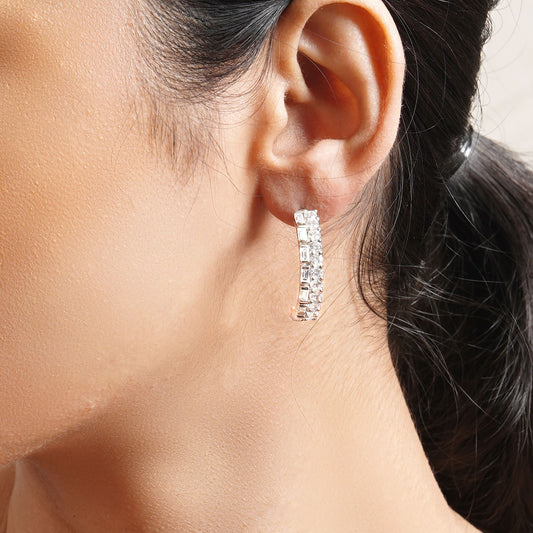 Glamour Hoops - 930 Recycled Silver
