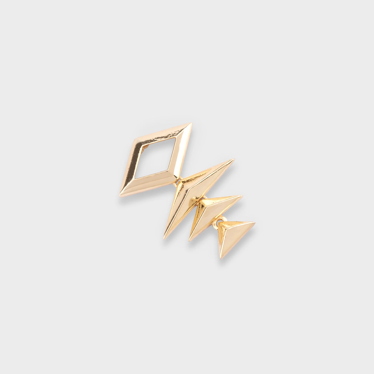 Arrow Trio Drop - Gold Coated 930 Silver