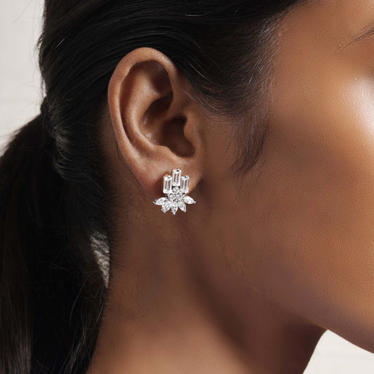 Glacier Glam Studs - 930 Recycled Silver