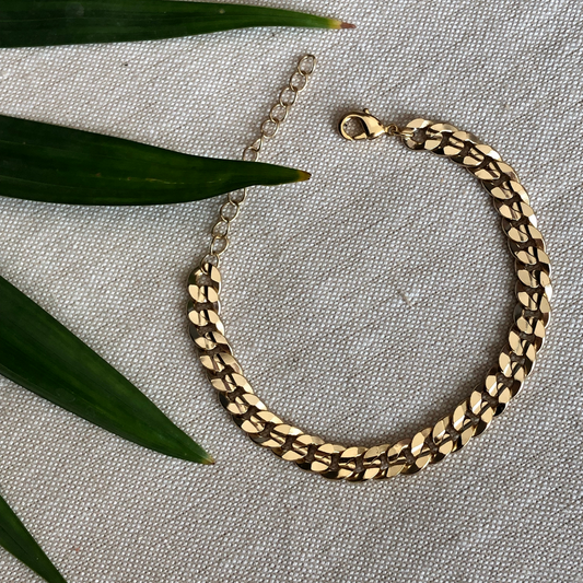 Link Streak Bracelet - Gold Coated