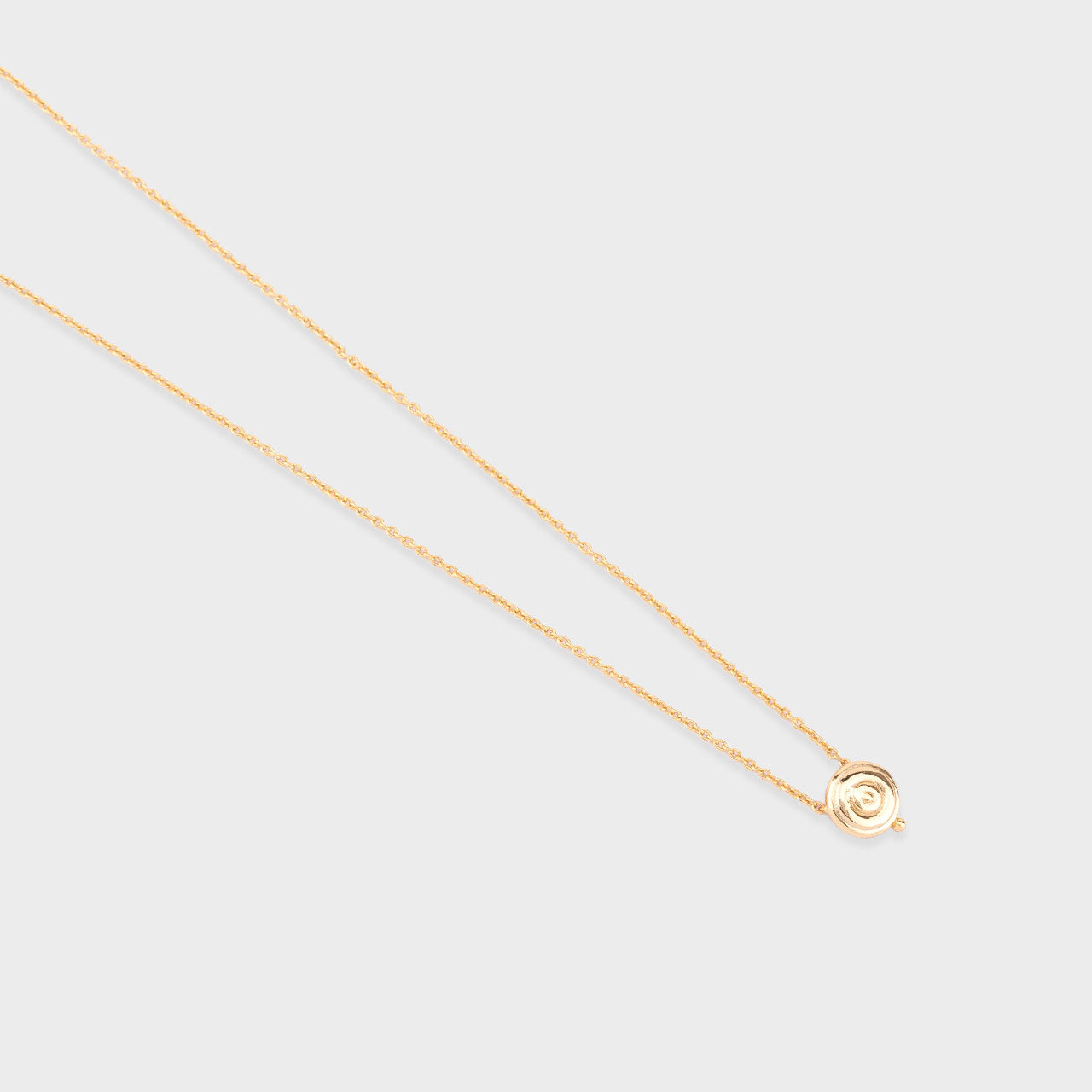 Ripple Drop Pendant - Gold Coated 930 Silver