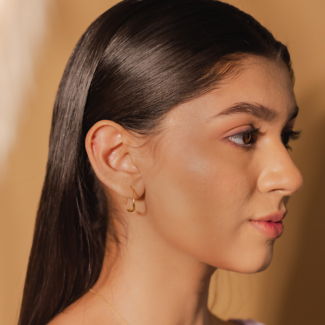 Curvin Hoops -  24K Gold Coated
