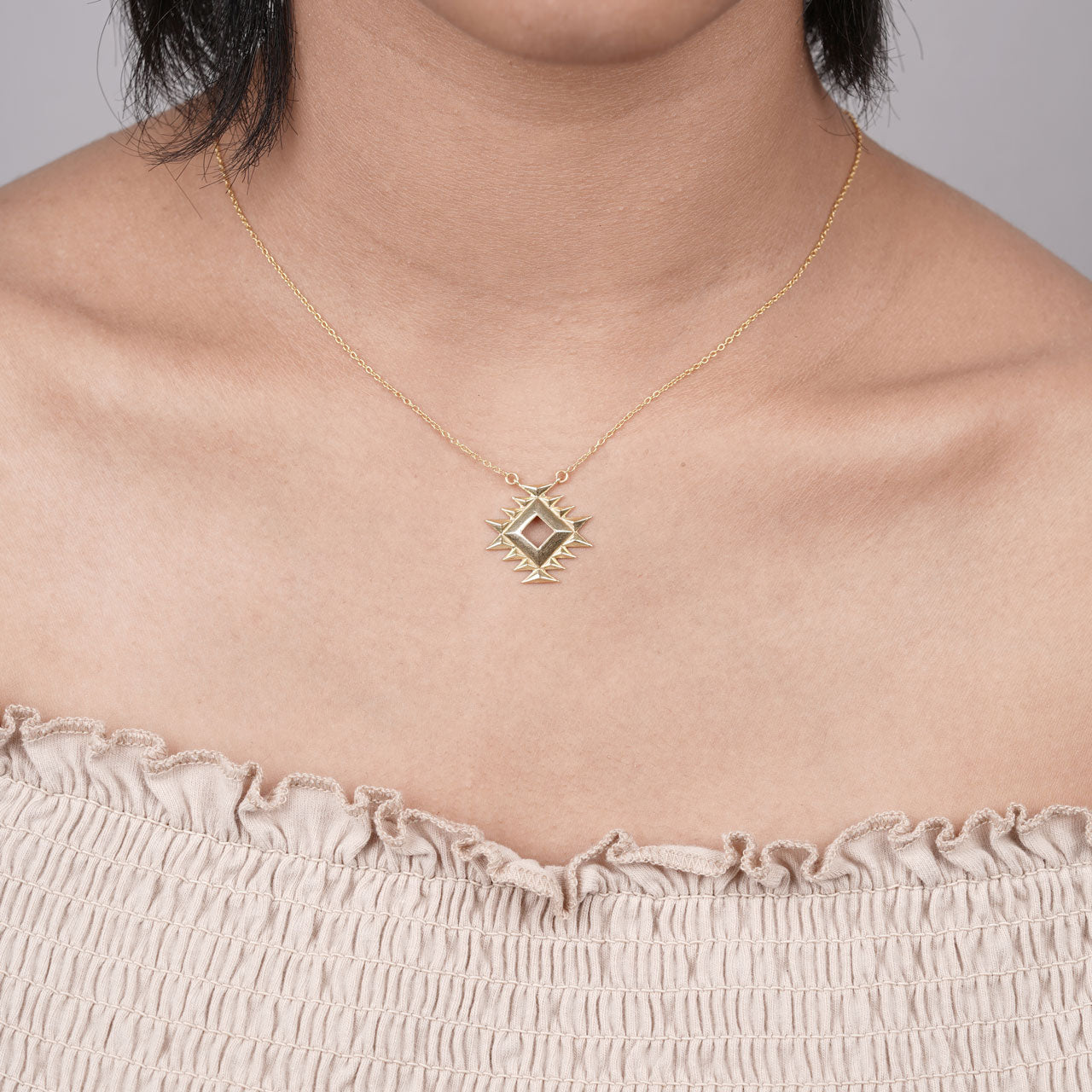 Cactus Flower Chain - Gold Coated 930 Silver