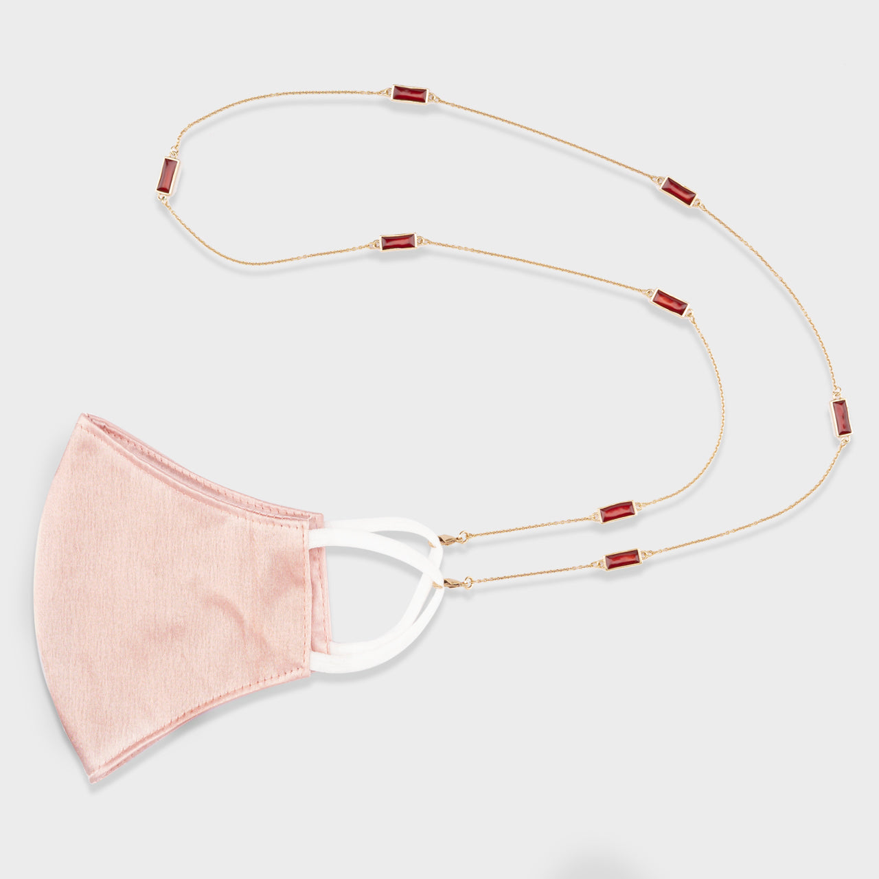 Crimson Pills Mask Chain - Gold Coated
