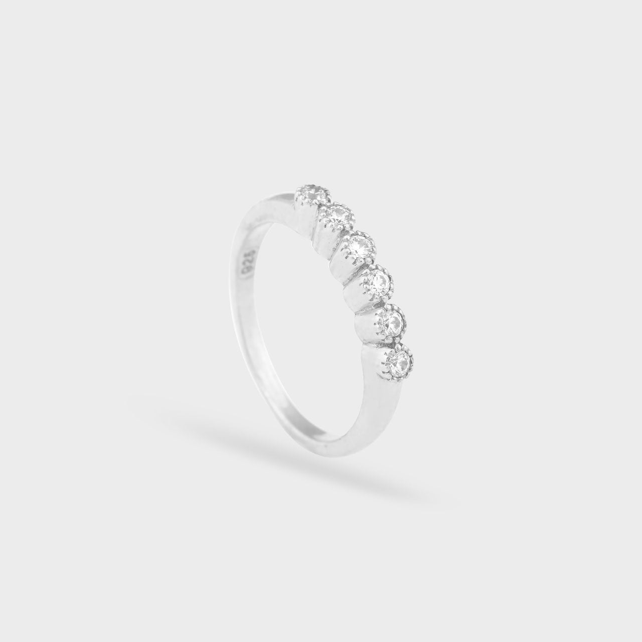 Droplets Swarovski Ring  - 930 Recycled Silver