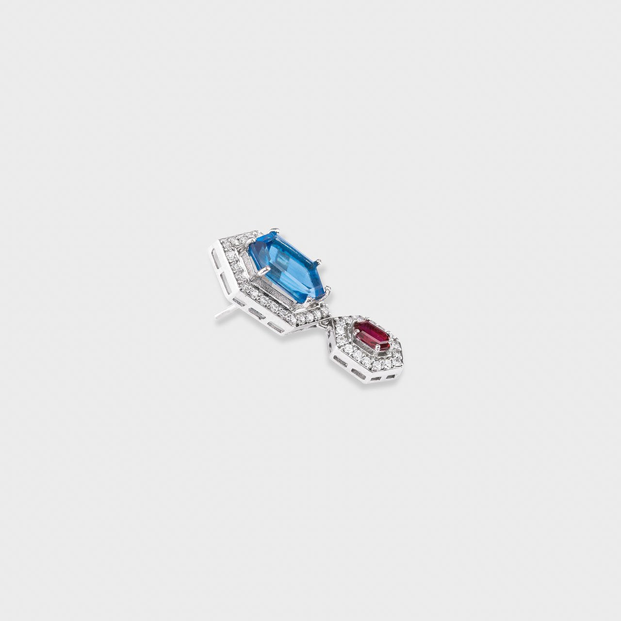 Dual Shade Tiffany Earrings - 930 Recycled Silver