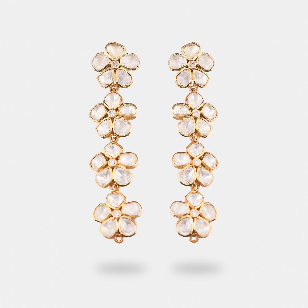 Flower Fall - Gold Plated 925 Silver
