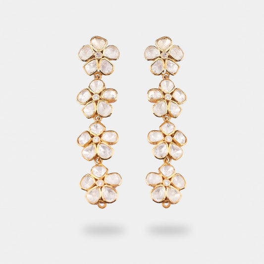 Flower Fall - Gold Plated 925 Silver