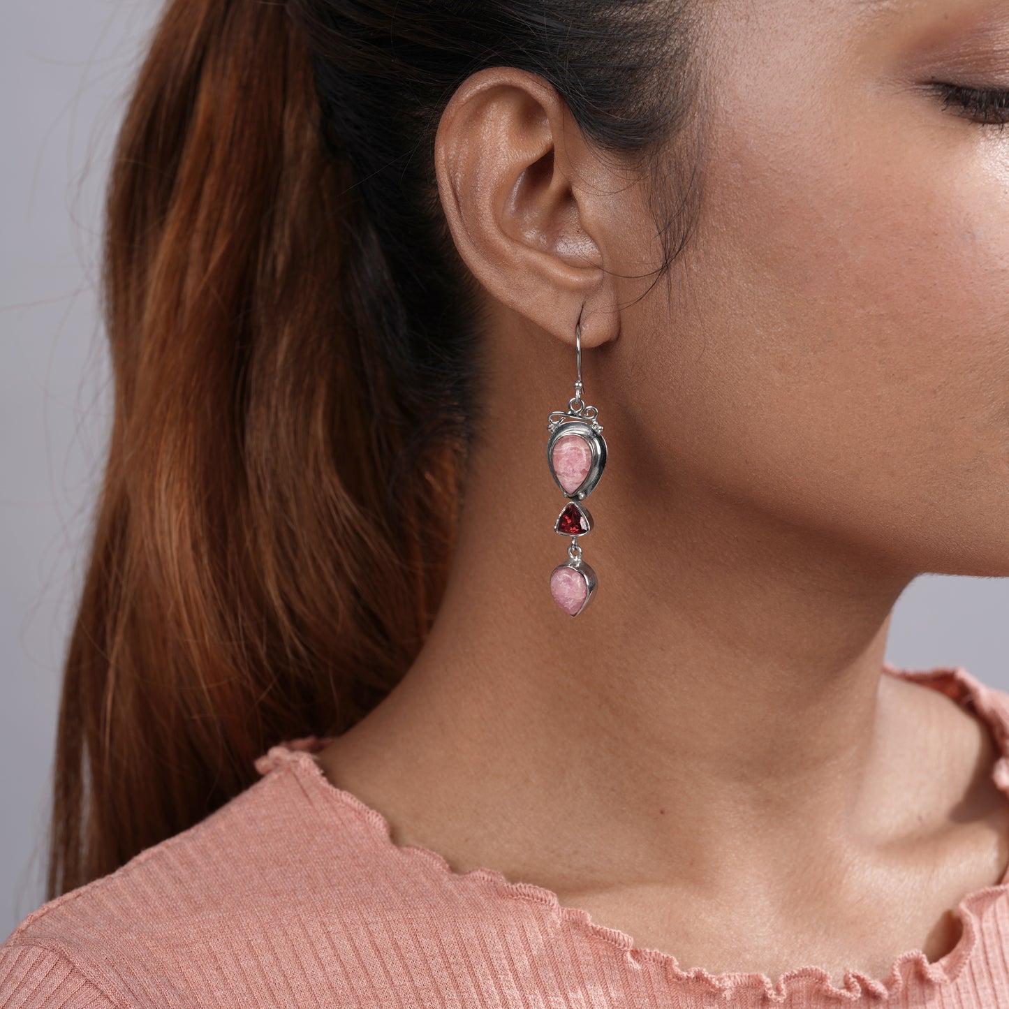 Fuchsia Garnet - 925 Silver Jewellery