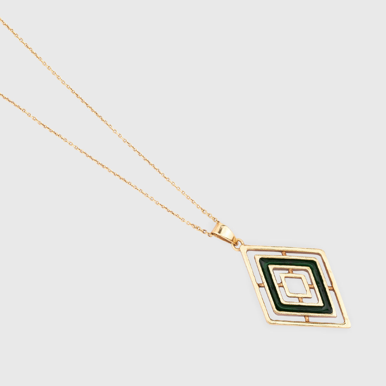 Glass Mirage - Gold Coated Pendant