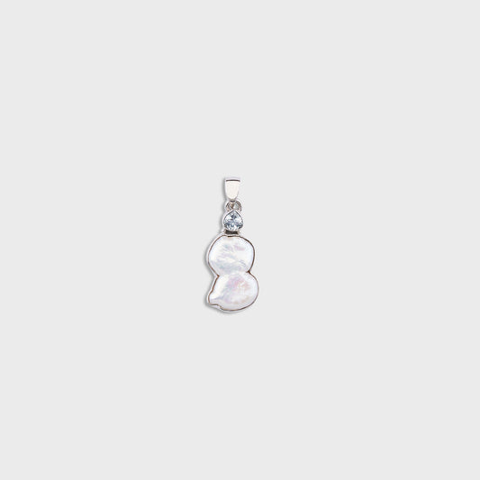 Pearly Azure Pendant - 925 Silver Jewellery