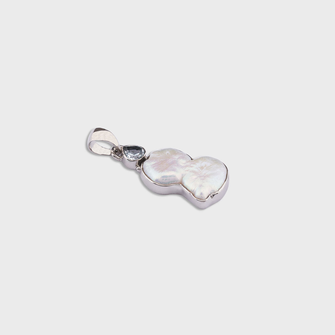 Pearly Azure Pendant - 925 Silver Jewellery