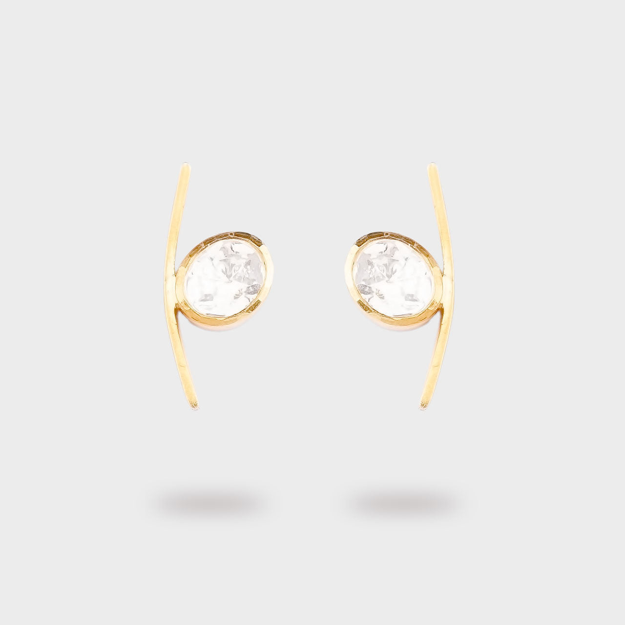 Kink Studs - Gold Plated 925 Silver