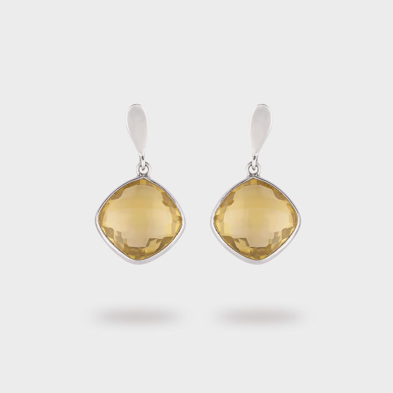 Lemon Topaz Drops - 925 Silver Jewellery