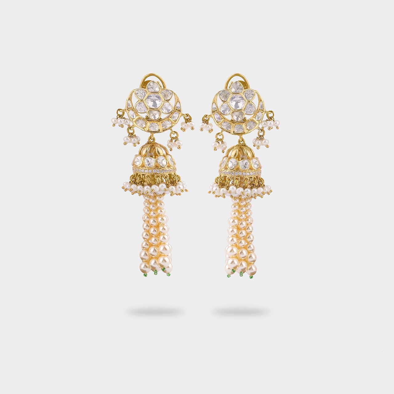 Moonshine Pearl Tassel - Gold Plated 925 Silver