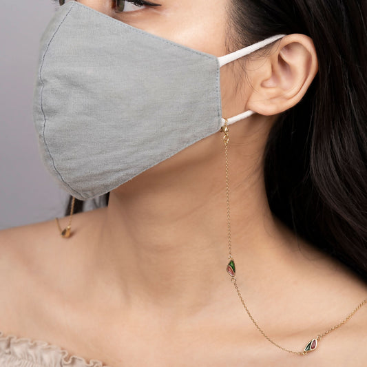 Motley Beats Mask Chain - Gold Coated