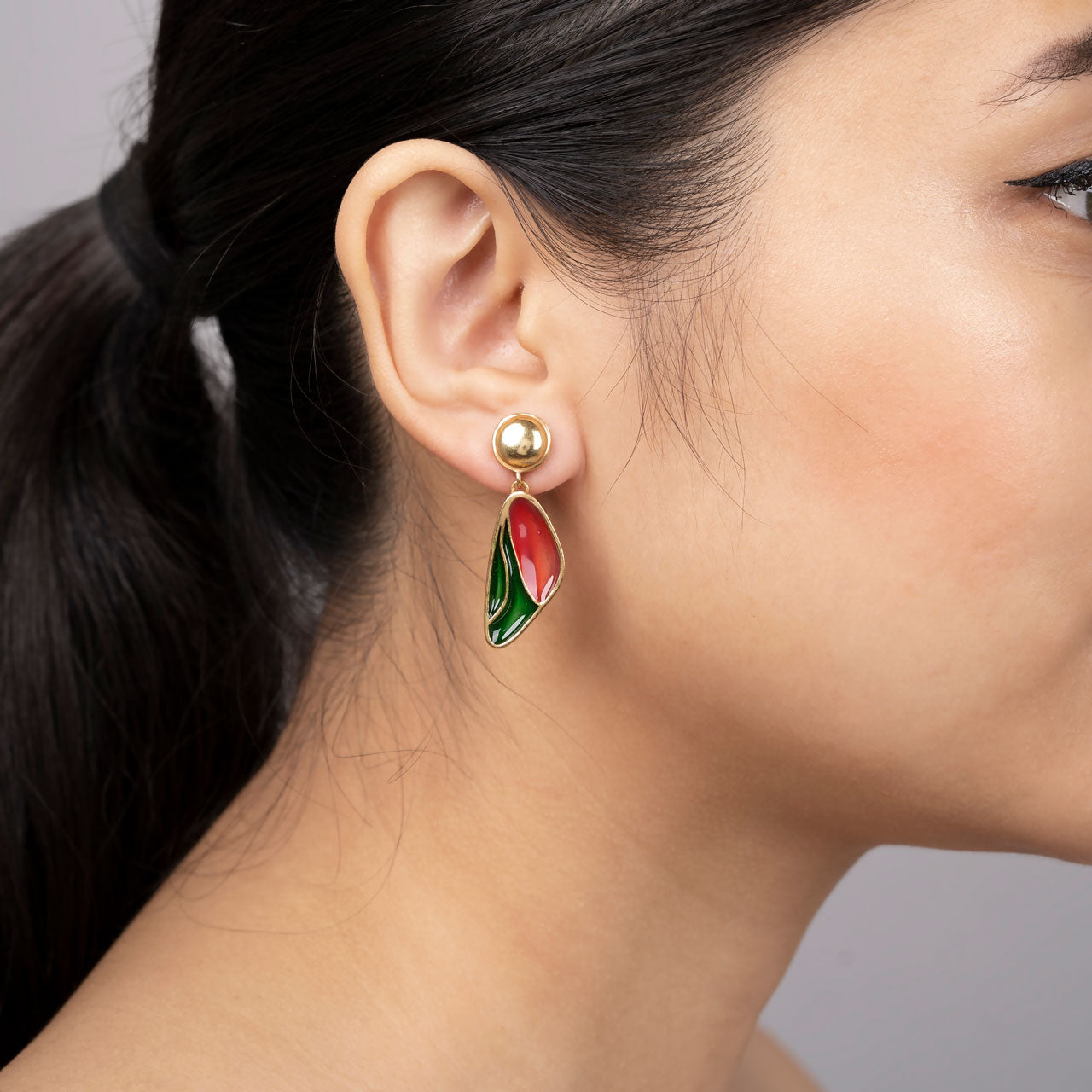 Motley Drop Earrings - Gold Coated