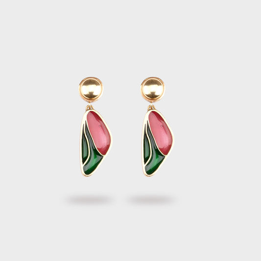 Motley Drop Earrings - Gold Coated