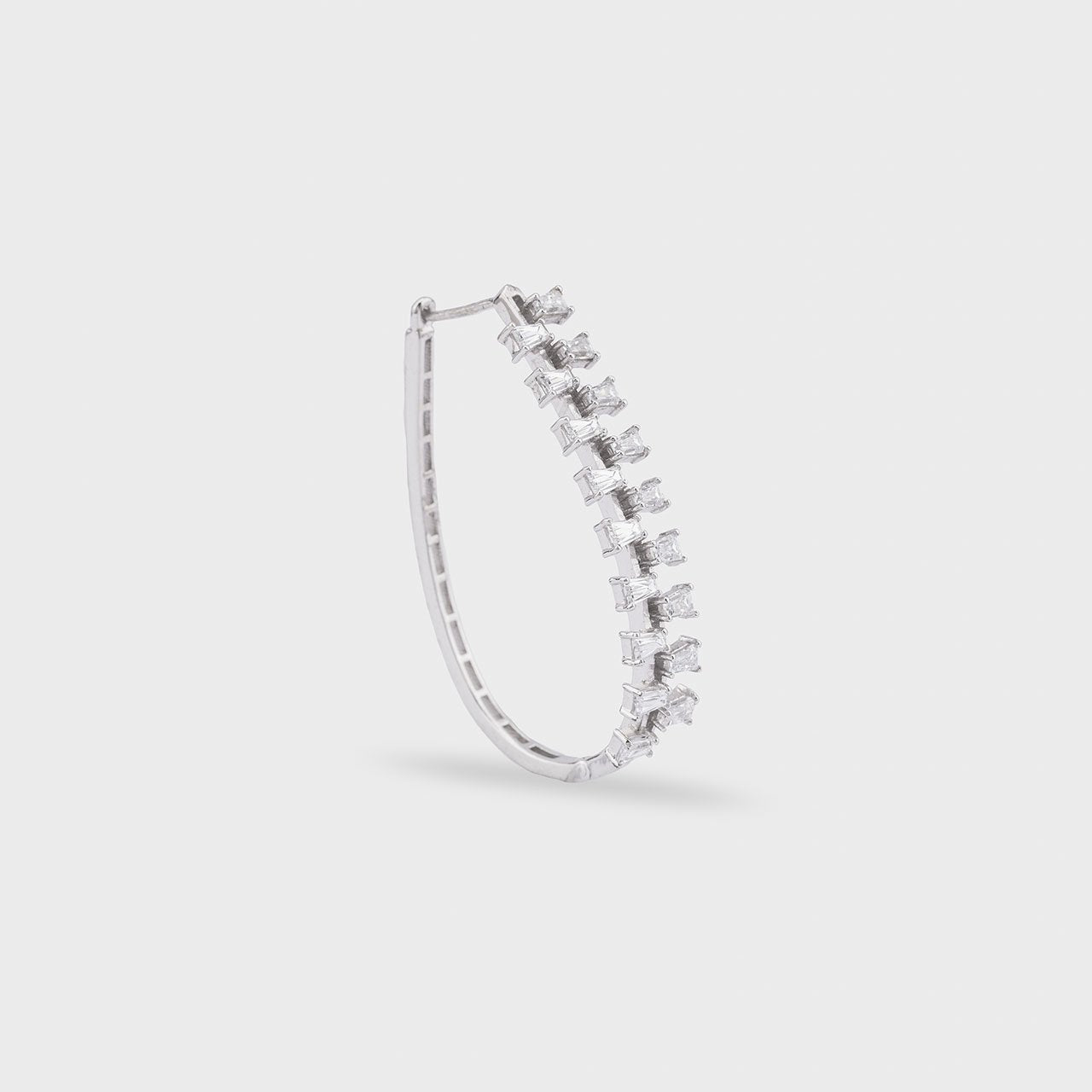 Elliptic Swarovski Hoops