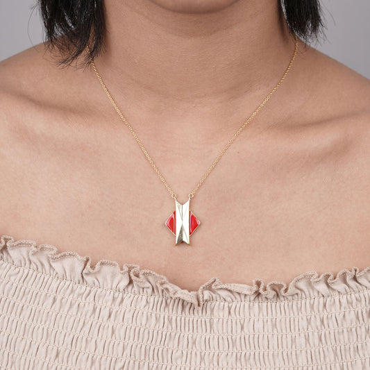 Play Pause Chain - Gold Coated 930 Silver