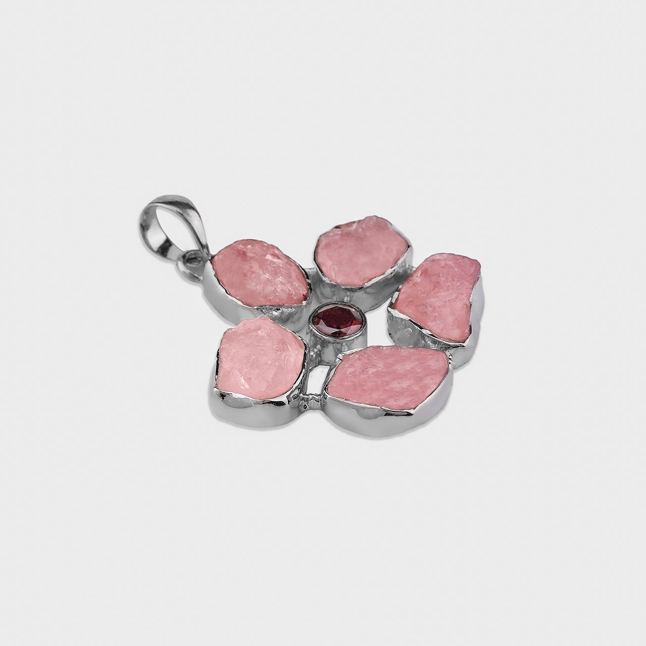 Round of Rose Pendant - 925 Silver Jewellery