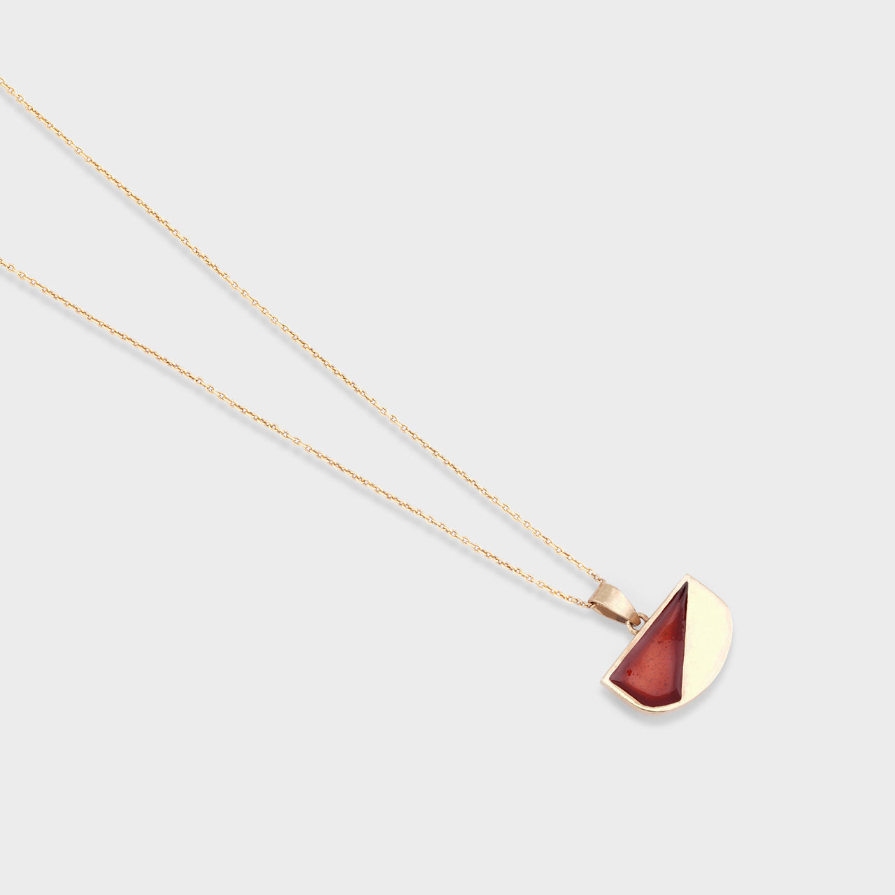 Ruby Strike Pendant - Gold Coated
