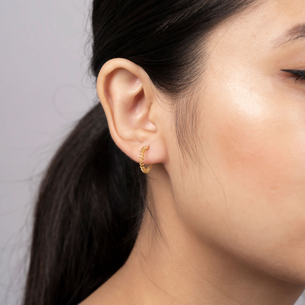 Slinky Hoop Earrings