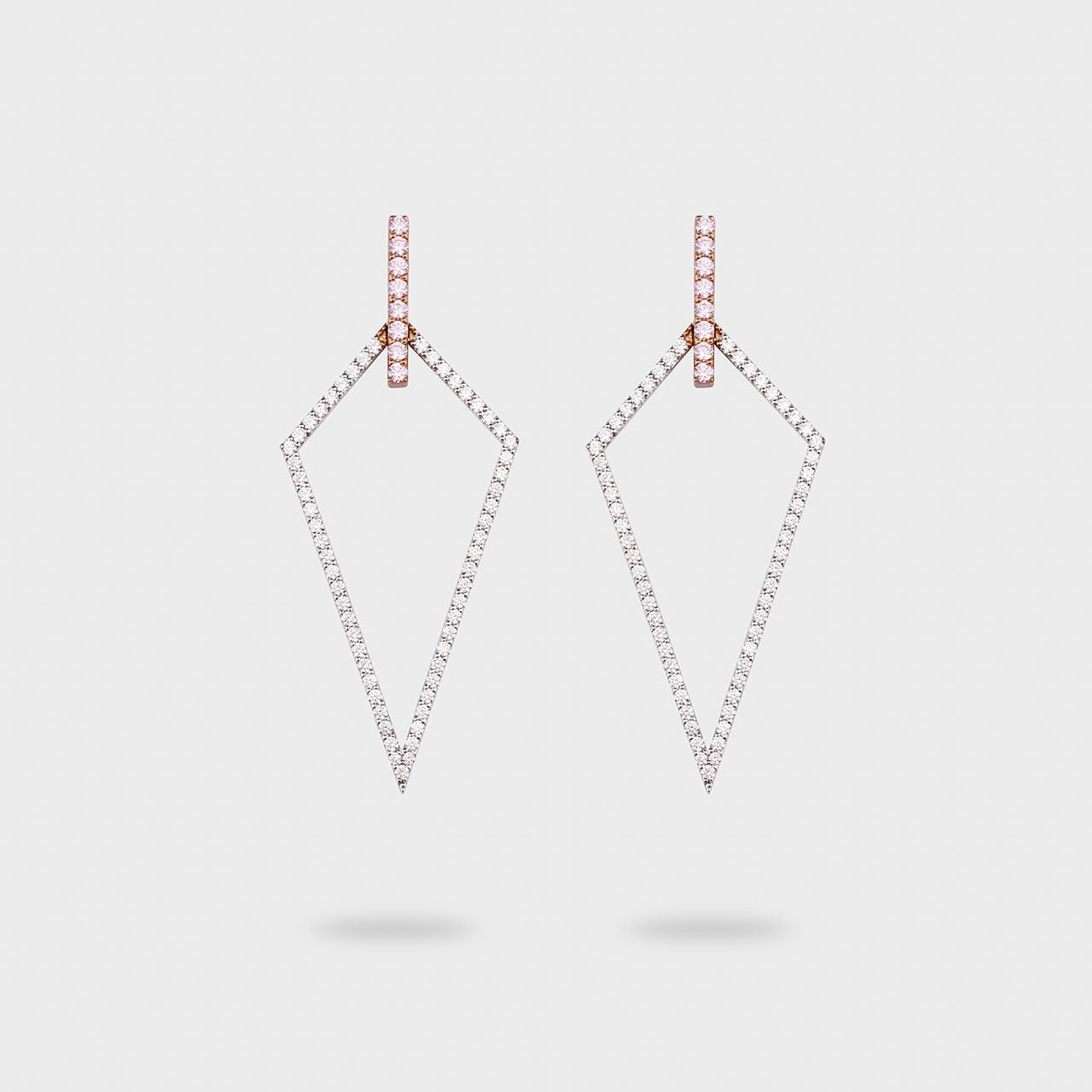 Studded Dangle Pair - 930 Recycled Silver