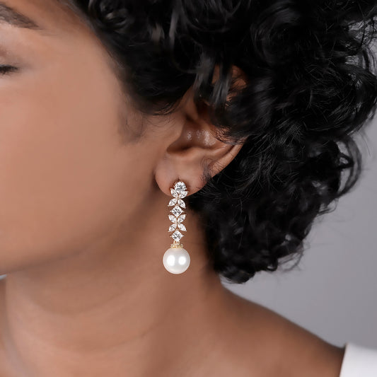 Swarovski Pearl Dangle - 930 Recycled Silver