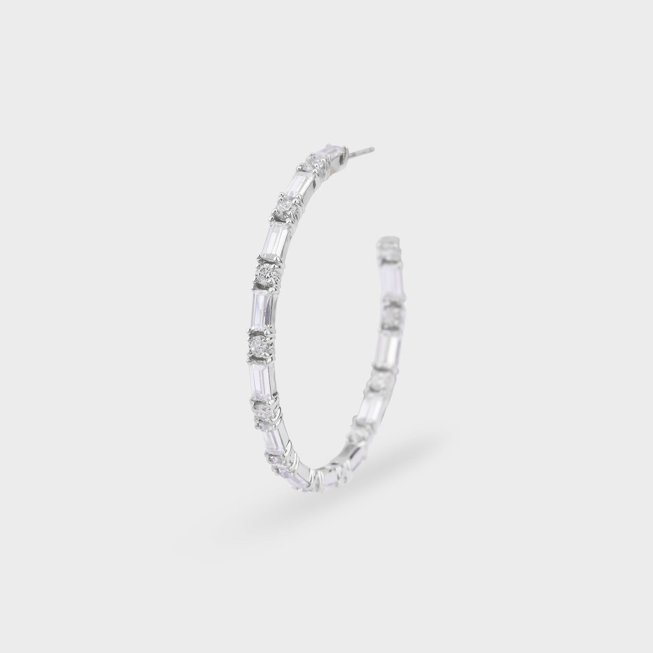Swarovski Hoop Earrings - 930 Recycled Silver