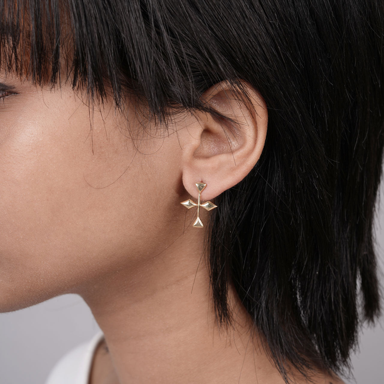 Totem Danglers - Gold Coated 930 Silver