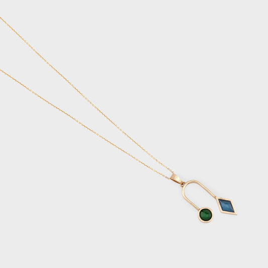 Two Of A Kind Pendant Gold Coated